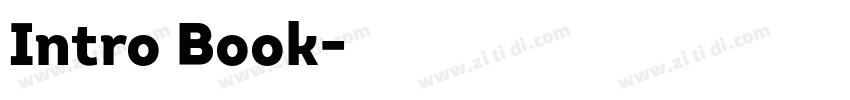 Intro Book字体转换